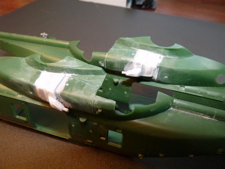 Kompletne som ich vyhotovil z plastových doštičiek a mosadznej guľatiny