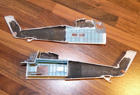 Pôvodná konštrukcia odbrúsená a nahradená plastovými profilmi