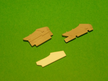 výroba tretieho (vonkajšieho) závesníka - jeden ponesie PLRS IGLA a druhý púzdro el. boja