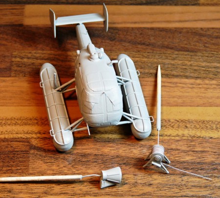 pripravený navijak a ponorný sonar